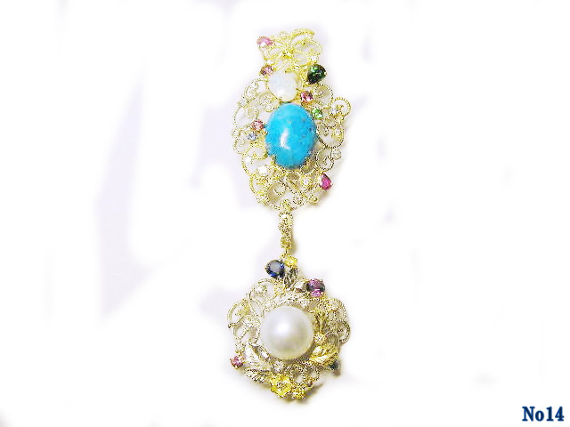 brooch/pendant pearl K/P